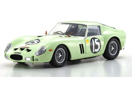 [Pre-order] KYOSHO ORIGINAL 1/18 FERRARI 250GTO 1962 GOOD WOOD #15 (LIGHT GREEN) [No.KS08438C] (1007)