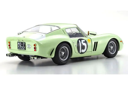 [Pre-order] KYOSHO ORIGINAL 1/18 FERRARI 250GTO 1962 GOOD WOOD #15 (LIGHT GREEN) [No.KS08438C] (1007)