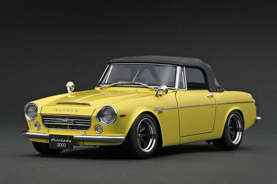 [Pre-order] ignition model IG2714 1/18 DATSUN Fairlady 2000 (SR311) Yellow With Engine Limited 80pcs (1023)