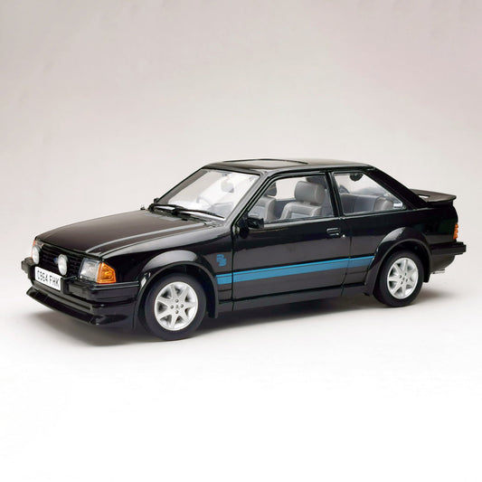 SunStar 4964R 1/18 Ford Escort RS Turbo 1984 Black RHD