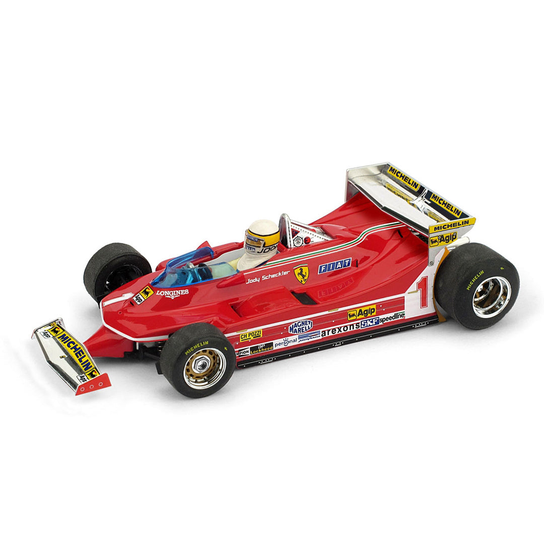 BRUMM R576-CH 1/43 FERRARI 312 T5 MONTECARLO GP 1980 #1 Jody Scheckter w/ Driver
