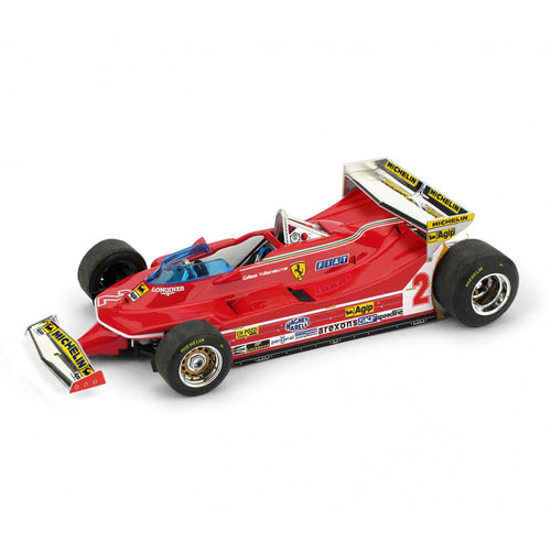 BRUMM R577 1/43 FERRARI 312 T5 MONTECARLO GP 1980 #2 Gilles Villeneuve