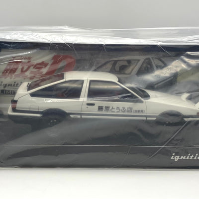 ignition model G2871 1/18 INITIAL D Toyota Sprinter Trueno 3Dr GT Apex (AE86) White/Black