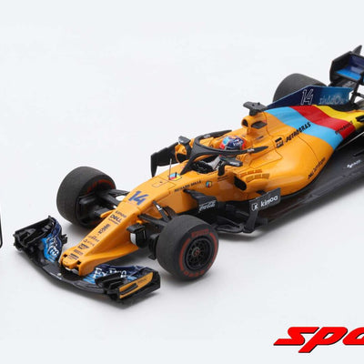 Spark S6069 1/43 2018 McLaren MCL33 Fernando Alonso Abu Dhabi GP Last Race Special Model