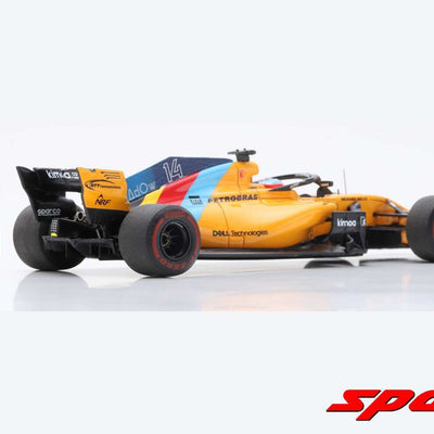 Spark S6069 1/43 2018 McLaren MCL33 Fernando Alonso Abu Dhabi GP Last Race Special Model